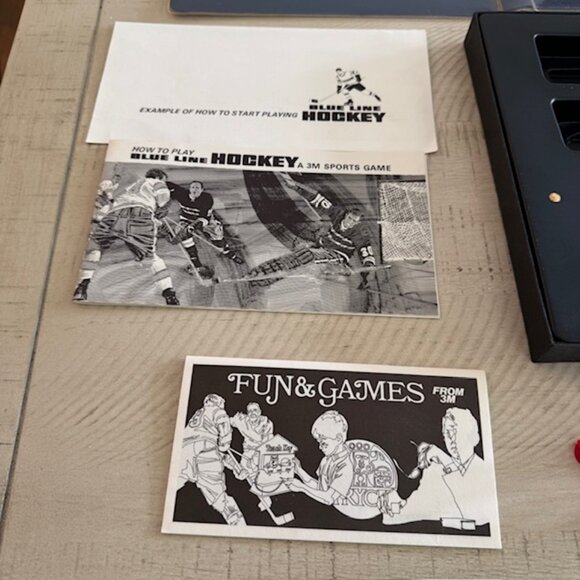 Vintage 1968 3M Blue Line Hockey (Mint!) - Picture 5 of 11